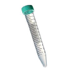 Oxford 15ml Conical Sterile Centrifuge Tubes with Plug Seal Cap, Light Green